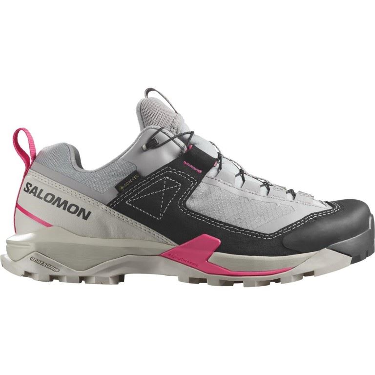 Salomon X ULTRA ALPINE GORE-TEX Lage Wandelschoen Dames Aloe/Nine Iron/Rouge Red 7