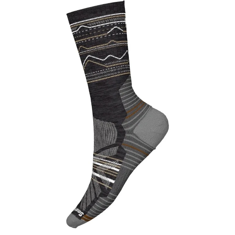 Smartwool Hike Light Cushion Mountain Range Crew S Wandelsok Char/Ltgray L