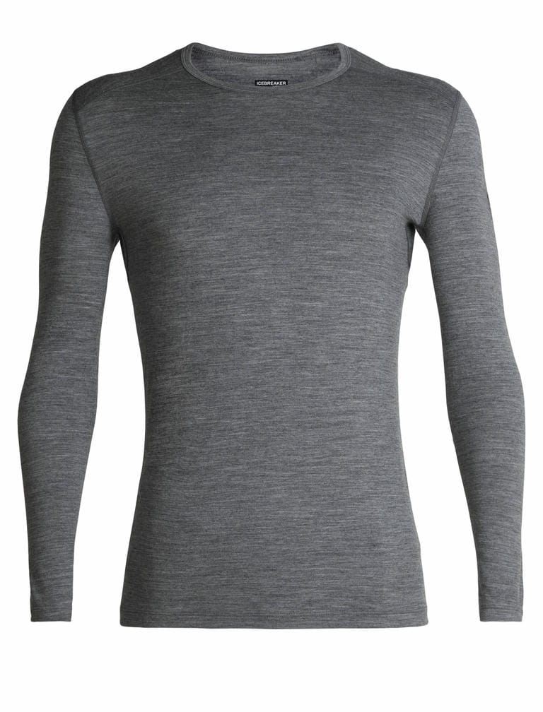 Icebreaker 200 Oasis LS Crewe Thermoshirt Heren Gritstone Hthr-013 S
