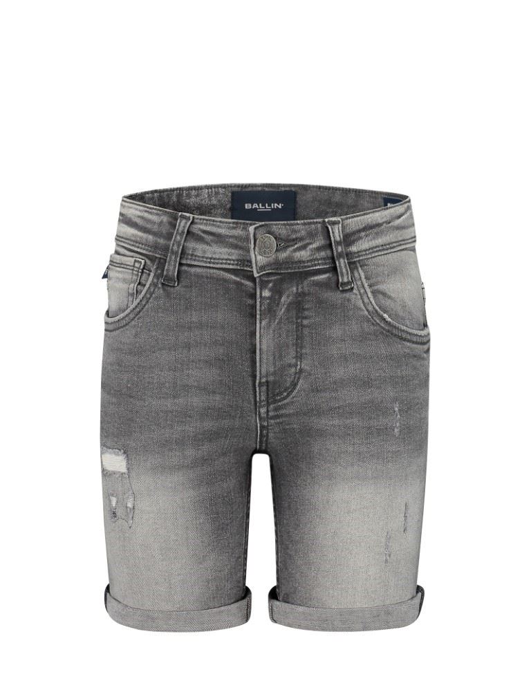 Ballin The Jaxx Slim fit Denim Kortebroek Kinderen Denim Dark Grey 14