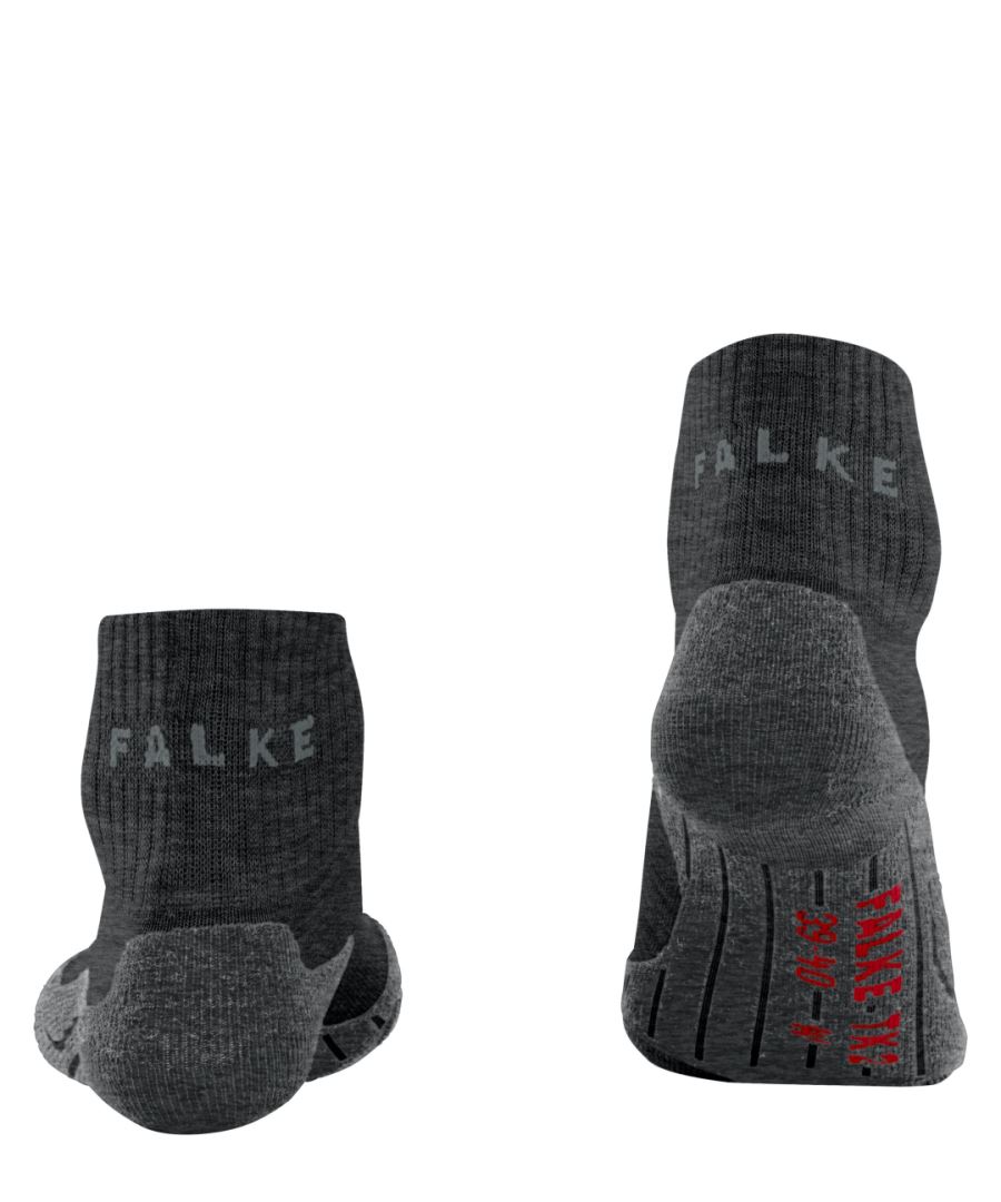 Falke Tk2 Explore Short Dames Wandelsok Asphalt Mel. 35-36