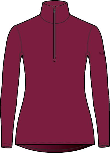 Icebreaker 260 Tech Ls Half Zip Thermoshirt Dames