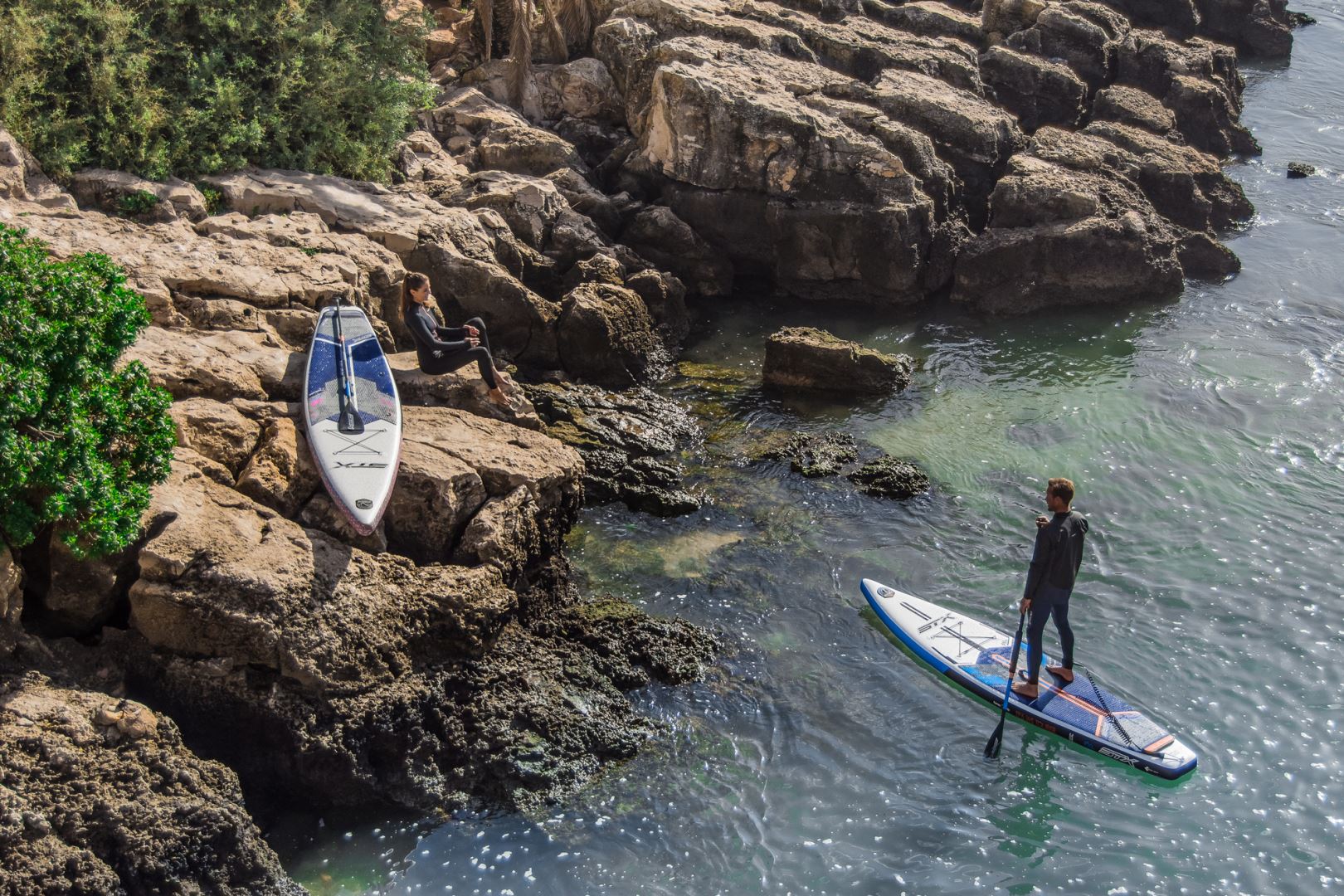 Isup Freeride Wide Sup Board Blue/Orange 329x86x15