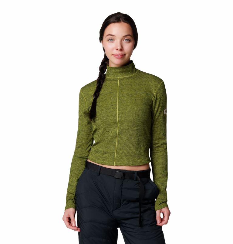 Columbia Wallowa™ Cropped LS Top Shirt Dames Stone Green M
