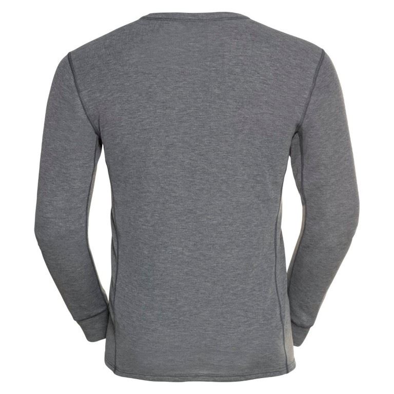 Active Warm Eco Ls Thermoshirt Heren Odlo Steel Grey Melange S