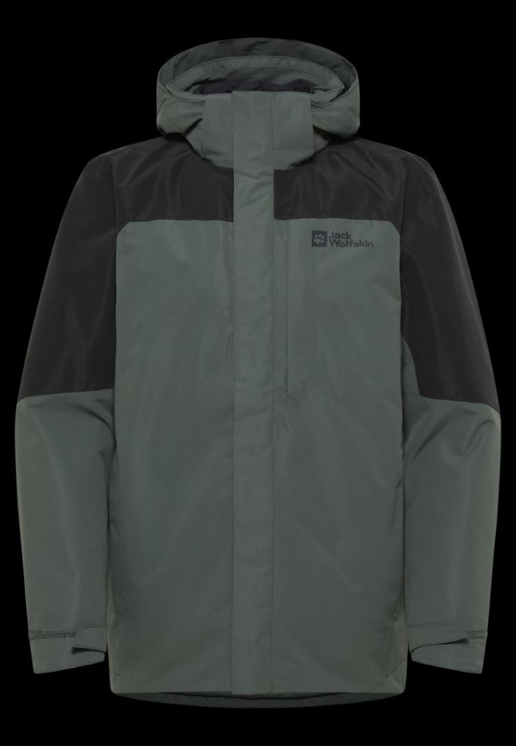Jack wolfskin Romberg 3 In 1 Jas Heren Slate Green M