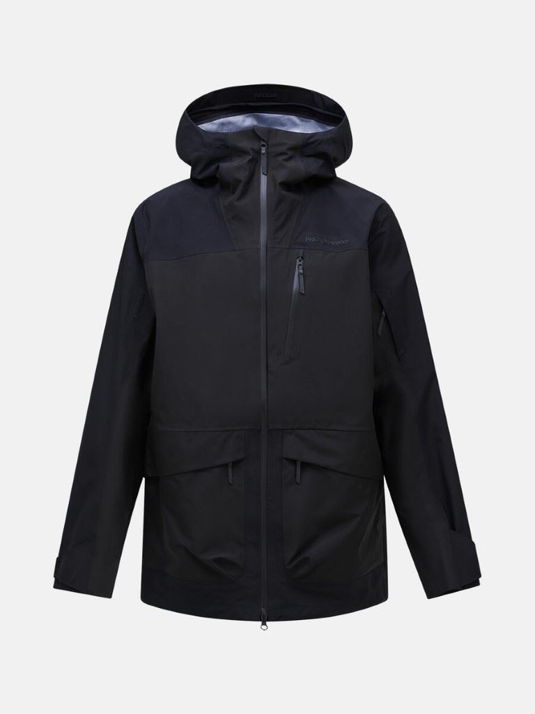 Peak Performance Vertical Gore-Tex 3L Wintersportjas Heren Black-Offblack M