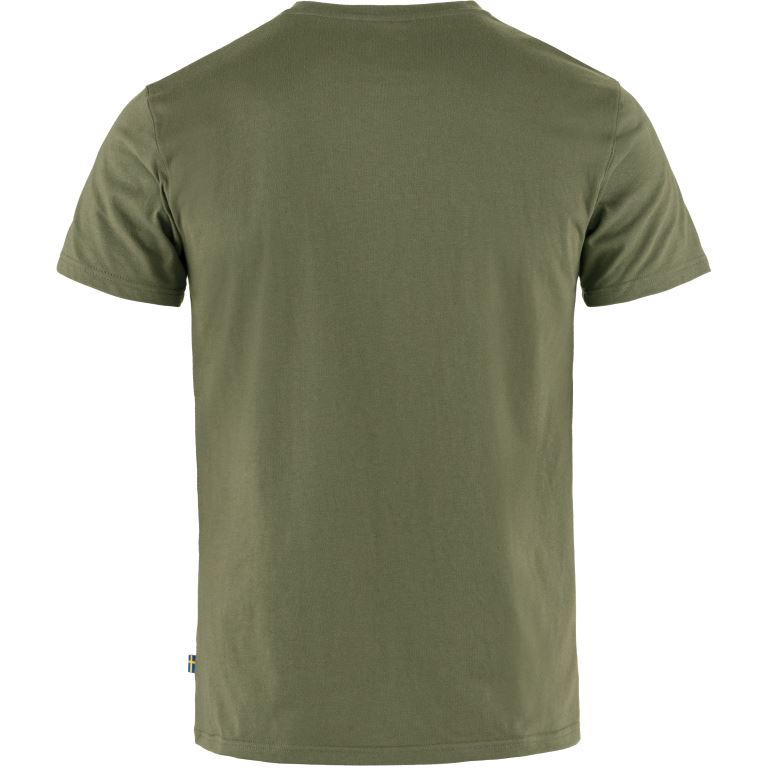 Fjallraven Logo T-Shirt Heren Laurel Green S