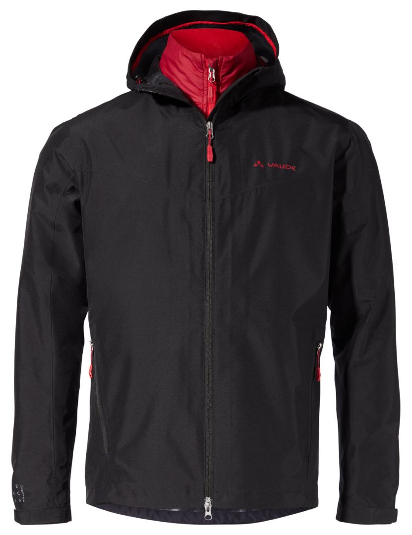 Vaude Men's Valsorda 3in1 Jacket - Winterjas - Heren - Zwart - Maat XL