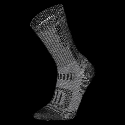 Icebreaker Merino Hike+ Liner Crew Wandelsok Heren Jet Heather/Black M