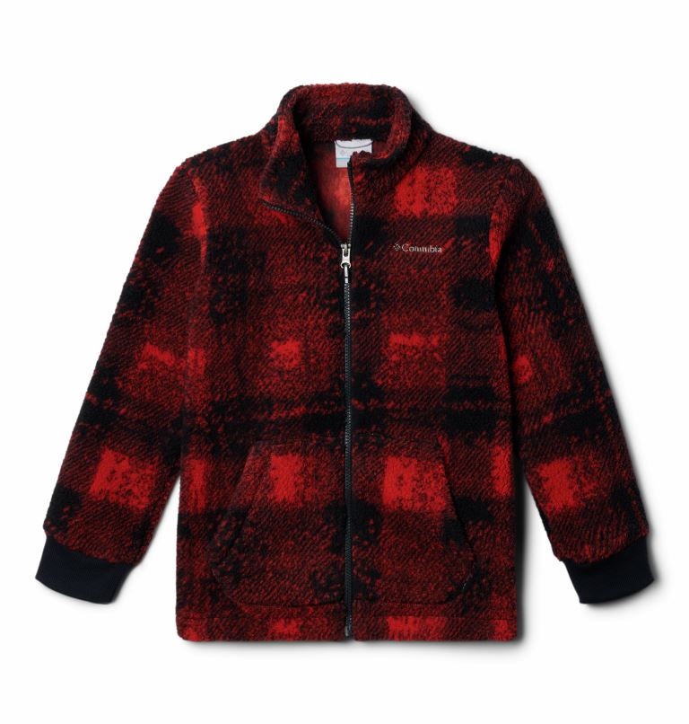 Columbia Rugged Ridge™ II Printed Sherpa Full Zip Fleece Kinderen Sail Red S
