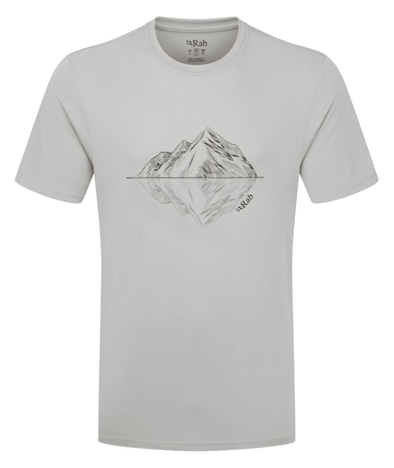 Rab Crimp Reflection T-shirt Heren Light Zinc M
