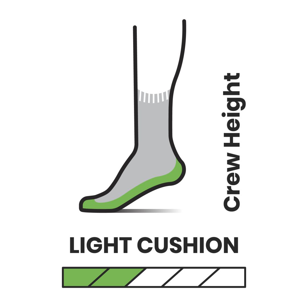 Smartwool Hike Light Cushion Crew Wandelsok Medium Gray M