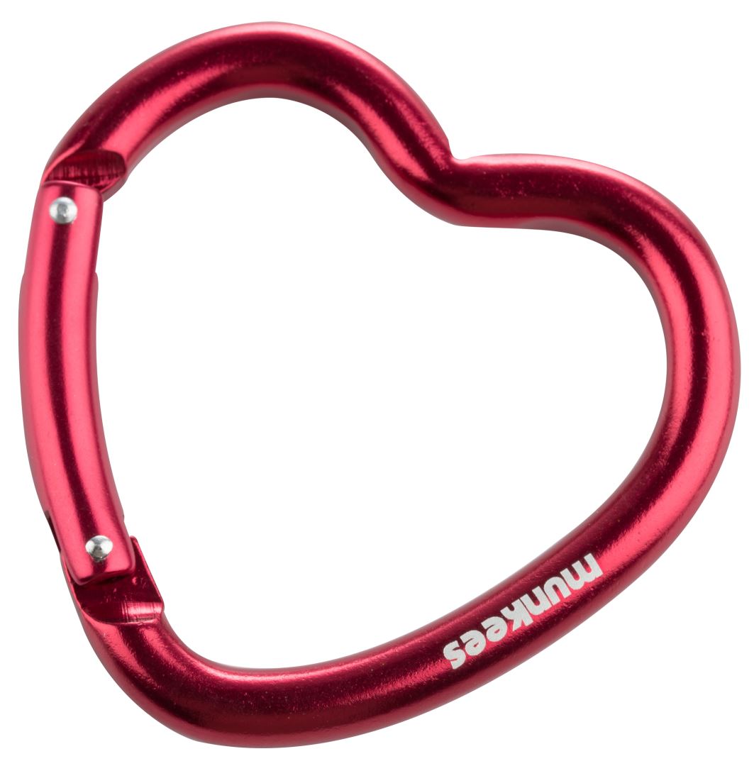 Carabiner Heart Rood