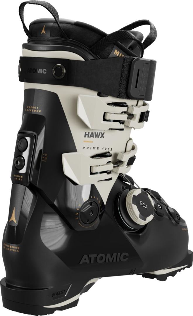 Atomic Hawx Prime 105 S Boa W Skischoen Dames Black/Stone/Gold 25/25, 5