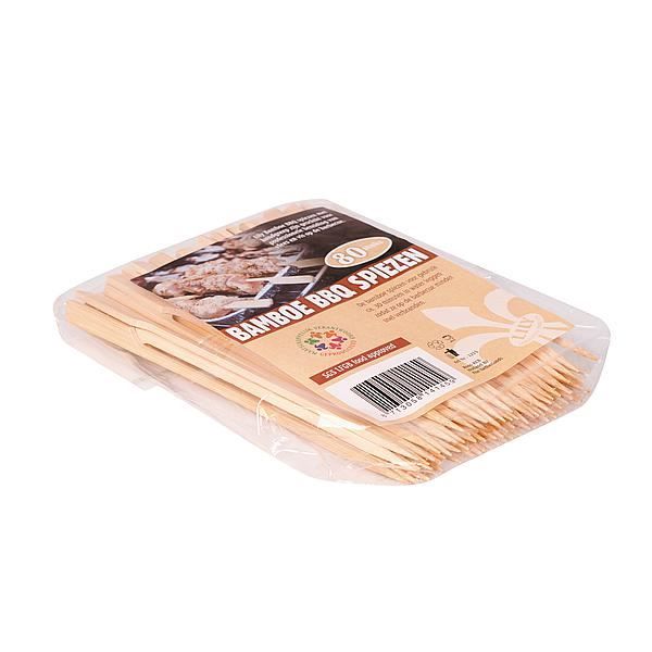 Bamboe Barbecue Spiezen Deluxe 18,5 Cm 80 Stuks Barbecue Accessoire Soellaart.nl