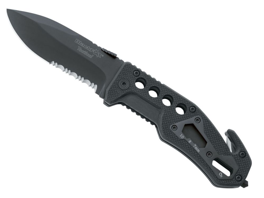 Rescue Knife Black G10 Zakmes Soellaart.nl