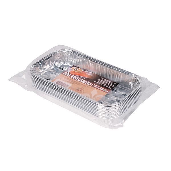 Barbecue Grillbakjes 20X11 Cm 10 Stuks Barbecue Accessoire Soellaart.nl