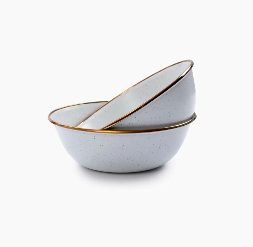 Bowl/Enamel/Set 2 Pcs Servies Soellaart.nl