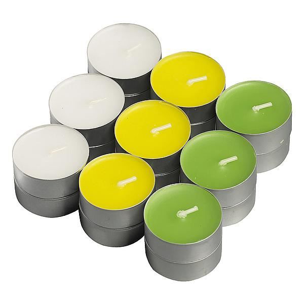 Kaars Theelichtjes Citronella 4 Branduren Basilicum Kaars Soellaart.nl