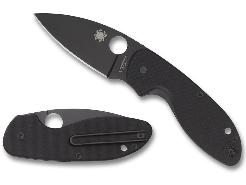 Spyderco Efficient Black / Black 8Cr13MoV PE Mes Soellaart.nl