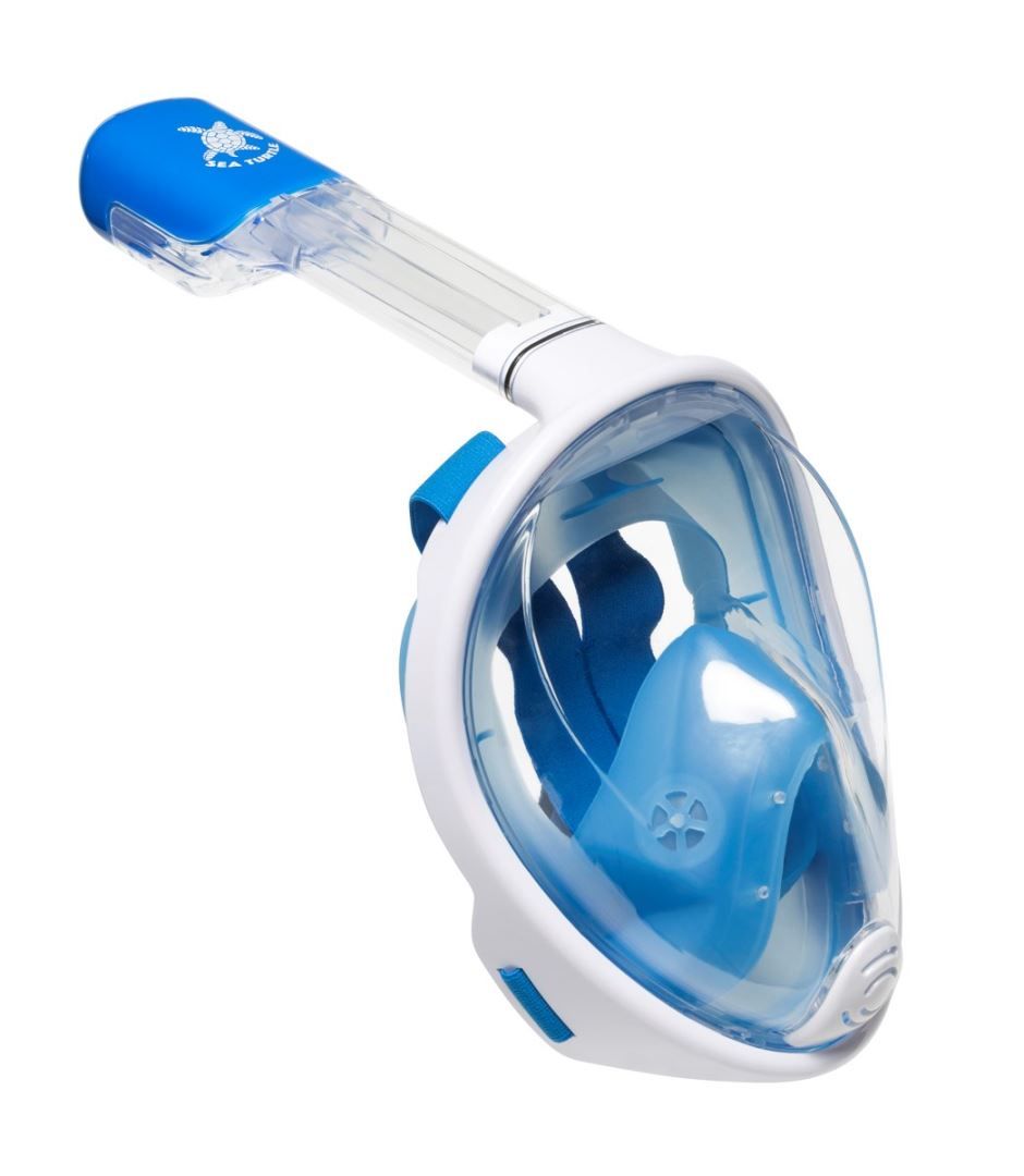 White/Blue S/M Duikbril Soellaart.nl