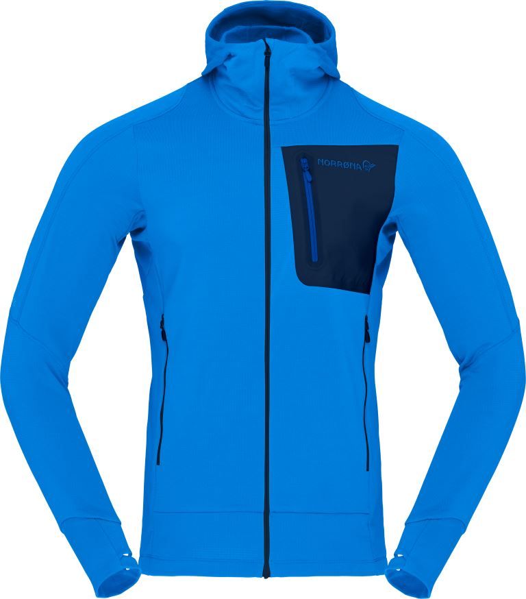 Falketind Power Grid Zip Hood Fleece Heren Soellaart.nl