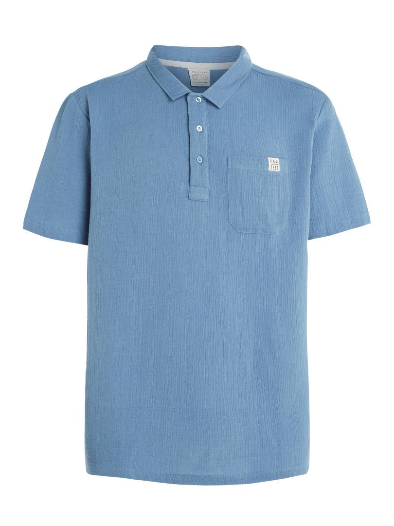 Prttomi Short Sleeve Shirt Heren Polo River Blue L Soellaart.nl