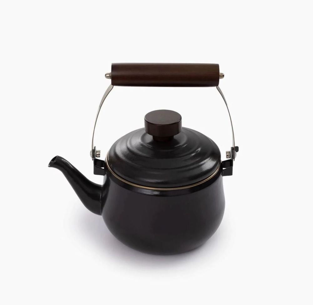 Teapot/Enamel Charcoal Servies Soellaart.nl