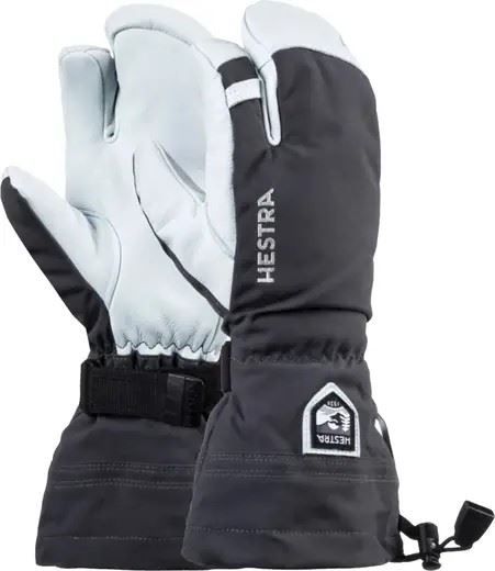 Army Leather Heli Ski 3 Finger Handschoen Handschoen Soellaart.nl
