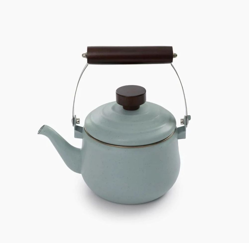 Teapot/Enamel Mint Servies Soellaart.nl