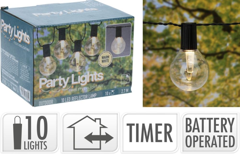 Feestverlichting 10 LED Lampen Soellaart.nl
