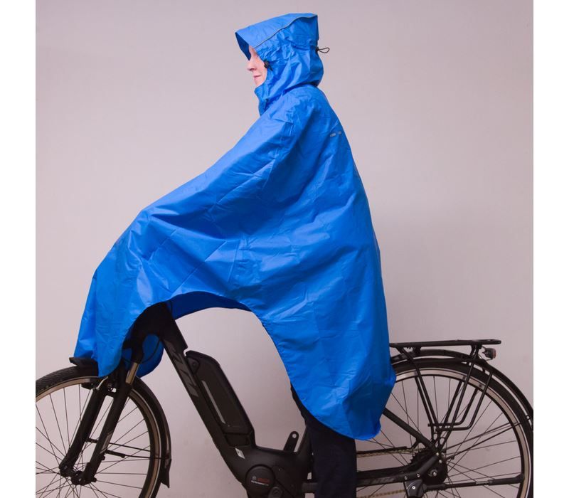 Bicycleponcho Blue Poncho Soellaart.nl