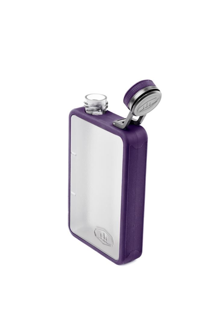 Boulder Flask 6 Oz - Purple Drinkfles Soellaart.nl