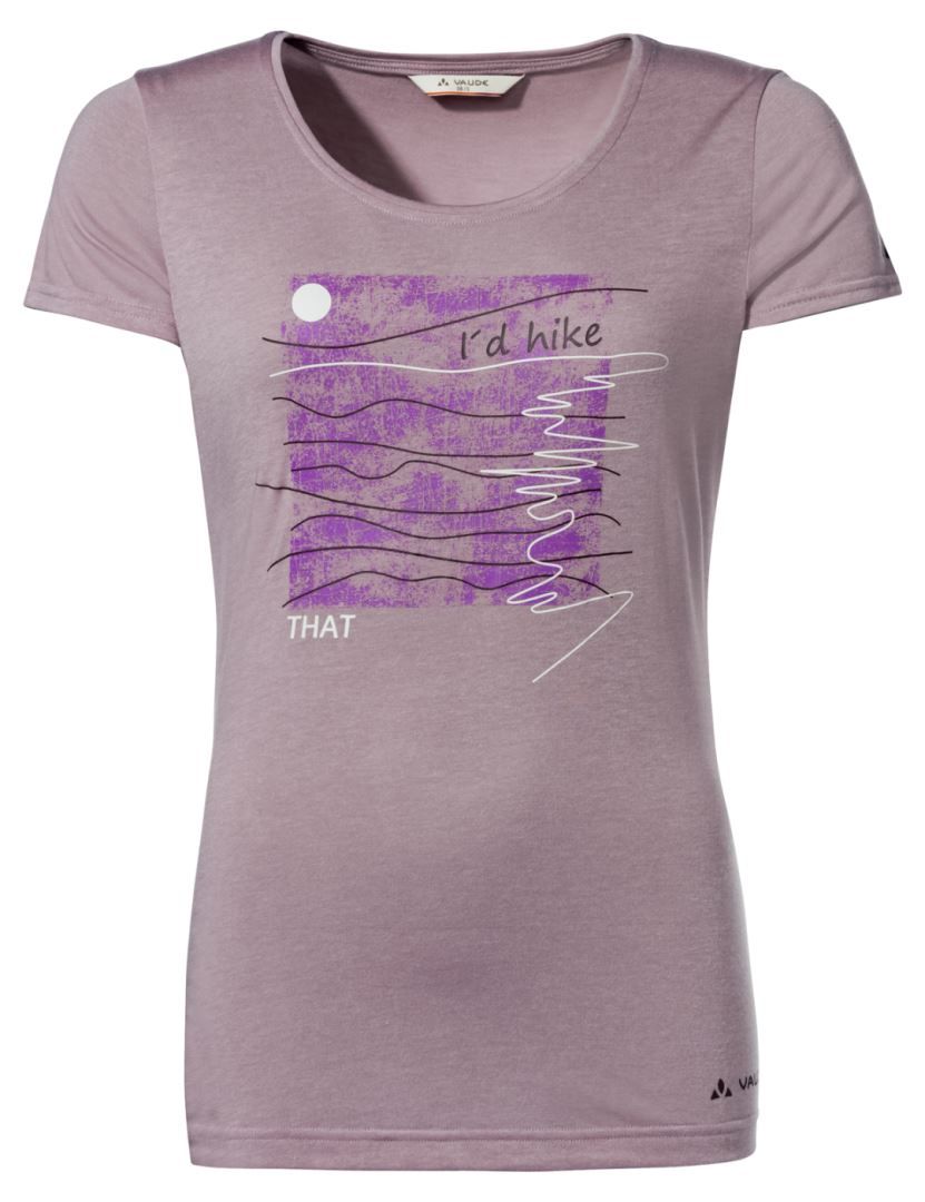 Skomer Print II Dames T-shirt Lilac Dusk 36 Soellaart.nl