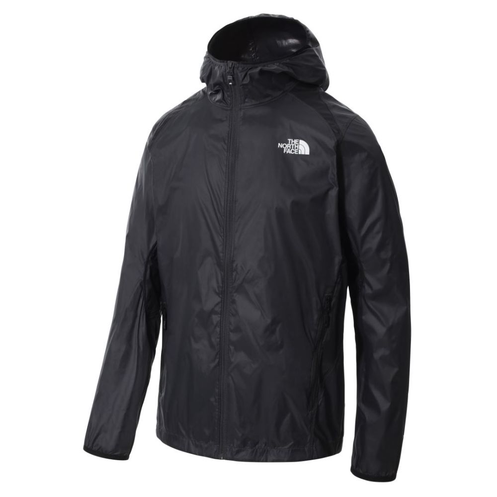 Athletic Outdoor Wind Full Zip Jacket Heren Jas Asphalt Grey-Tnf Black XL Soellaart.nl