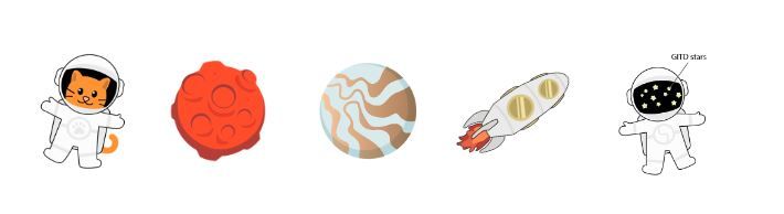 Astronaut 5 Pack Jibbitz Charm Soellaart.nl