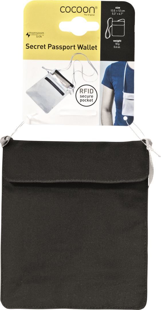 Secret Passport Wallet - Silk - Black Portemonnee Soellaart.nl