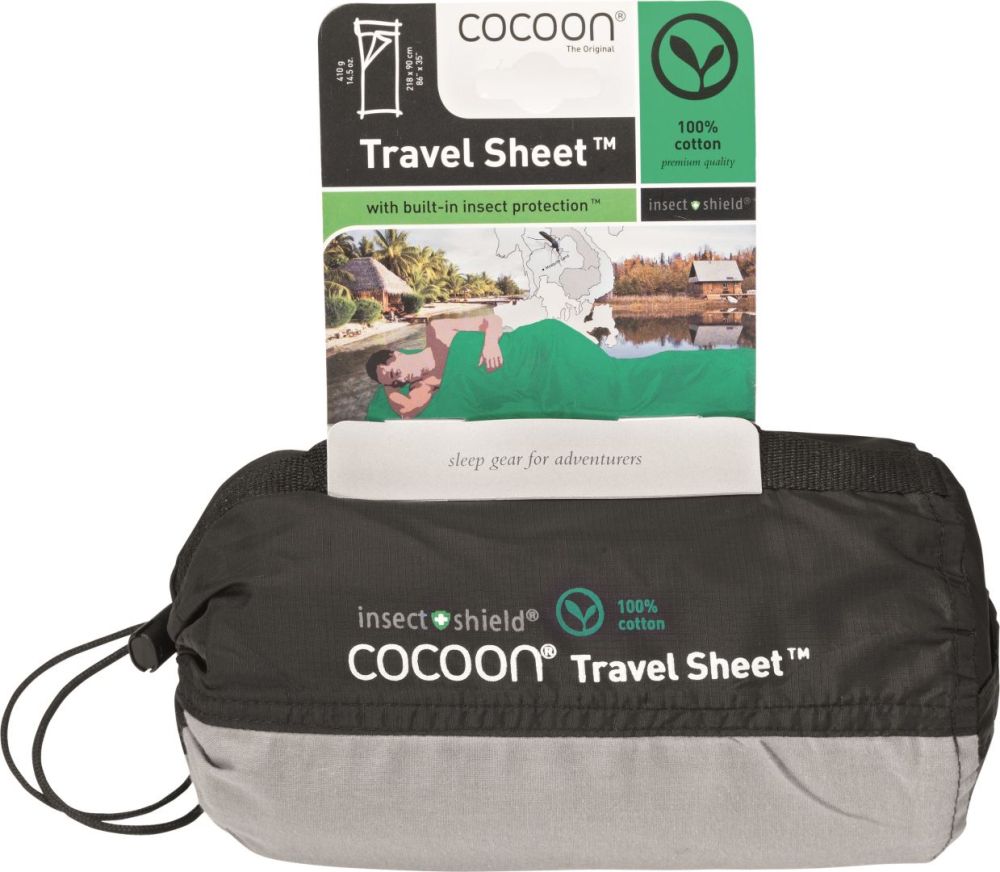 Travel Sheet Insect Shield 100% Cotton Lakenzak Soellaart.nl