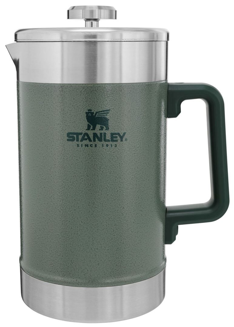 Classic Stay Hot French Press Cafetière Isolatiefles Hammertone Green 1,4L Soellaart.nl