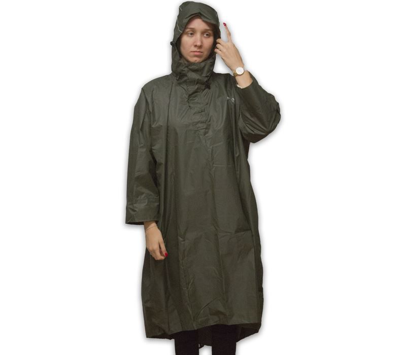 Walkingponcho Green M Poncho Soellaart.nl