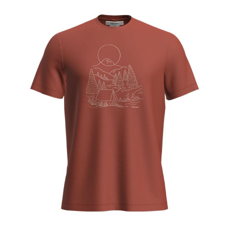 150 Tech Lite III SS Sunset Camp T-Shirt Heren Soellaart.nl