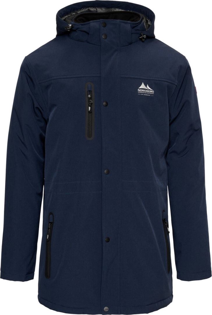 Nordberg Andre Gevoerde Softshell Heren Jas Ms06201-ny - Kleur Blauw - Maat XXL