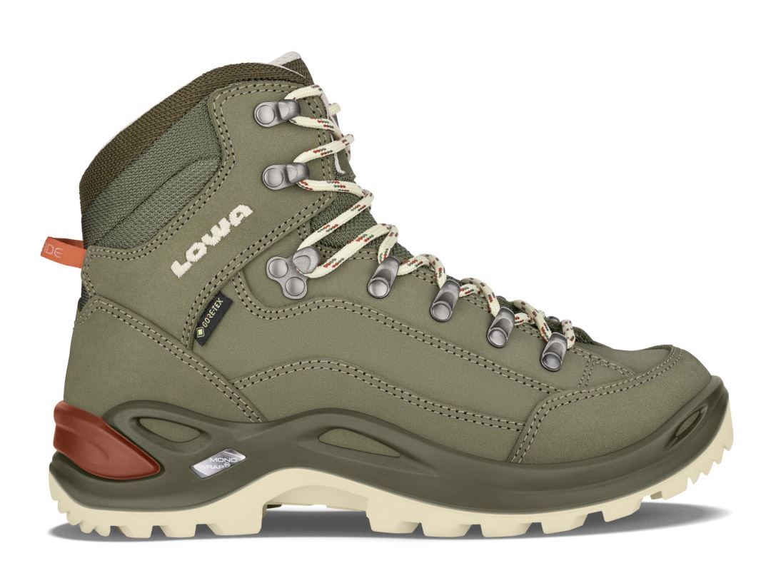 Lowa Renegade Gtx Mid Dames Hoge Wandelschoen Grey Green/Panna 4