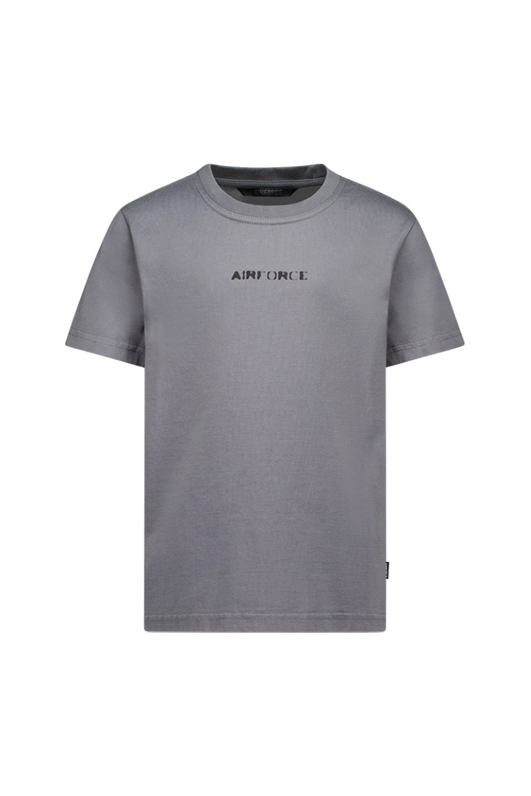 Airforce Hazy Round T-shirt Kinder - Jongens Pewter/True Black 8