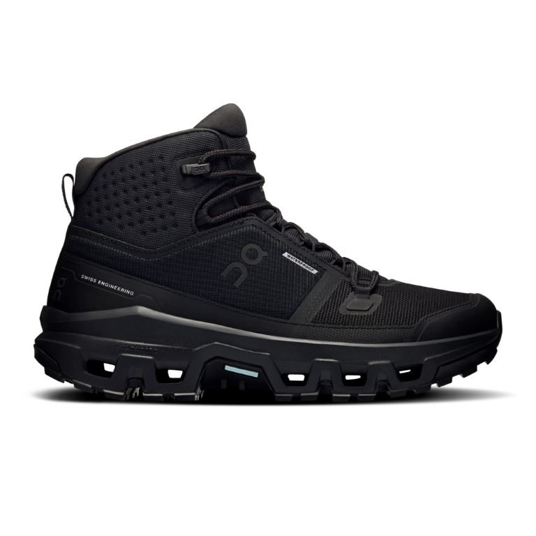 ON Cloudrock Mid Waterproof Hoge Wandelschoen Dames Black | Black 40,5