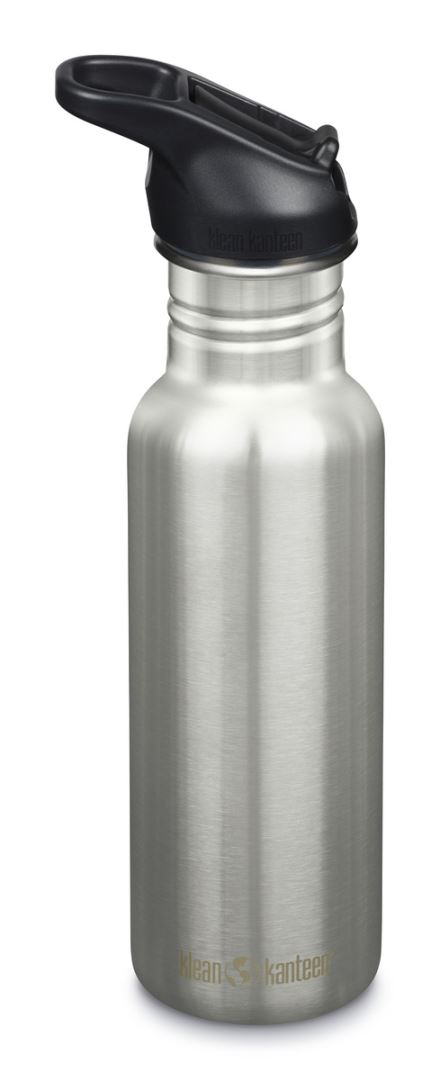 Klean Kanteen Classic Narrow Met Flipsportdop, 532ml/18oz Drinkfles Brushed Stainless 532ml