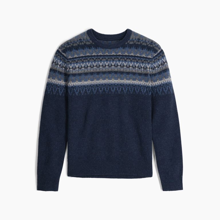 Royal Robbins Arch Rock Crew L/S - Trui - Heren - Merinowol - Blauw - Maat L