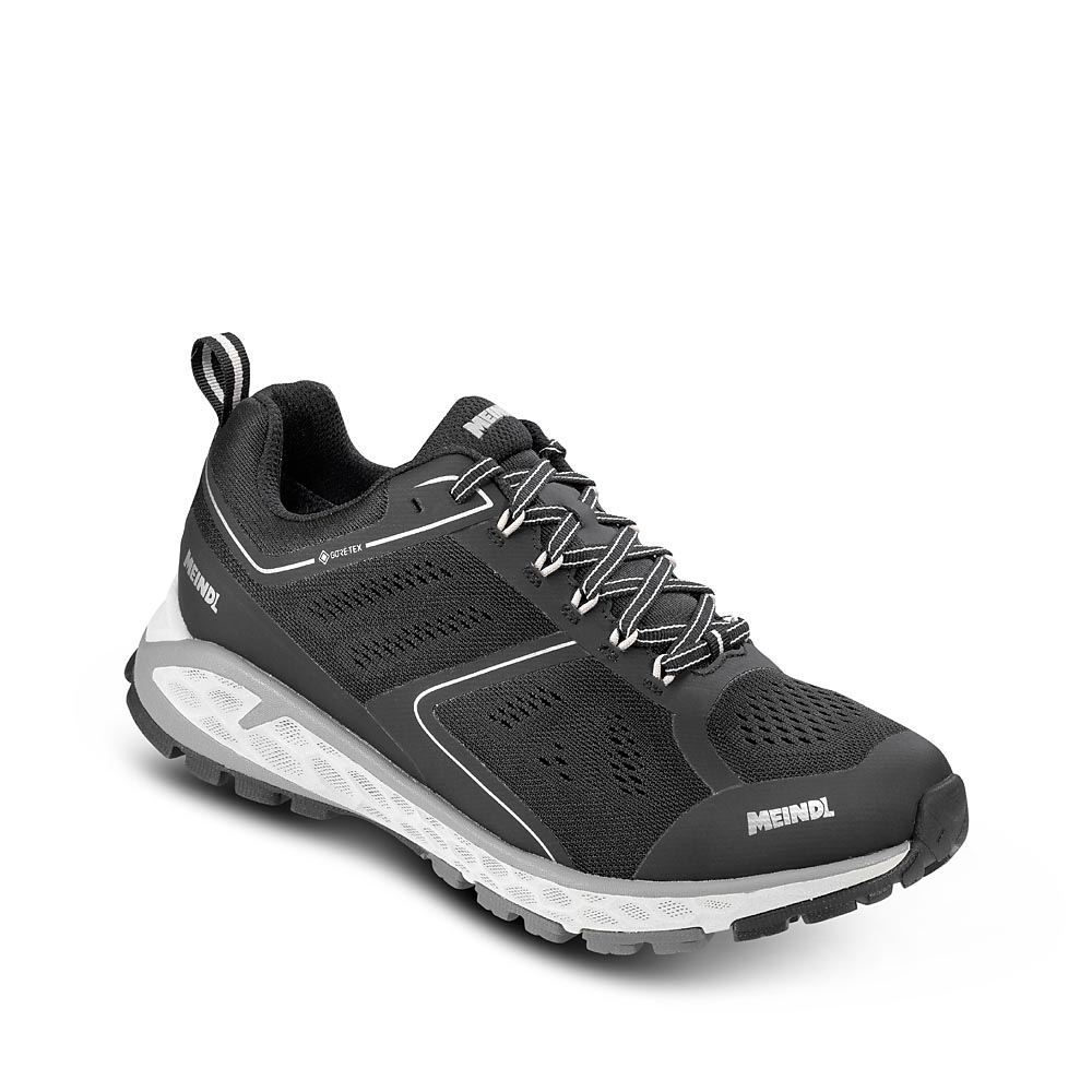 Meindl Power Walker 2.0 Lage Wandelschoen Heren Schwarz/Silber 10/44,5