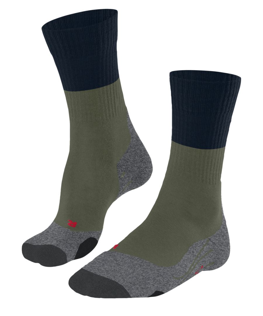 FALKE TK2 Explore Wandelen anti blaren, anti zweet Merino Wol Heren Sportsokken groen - Maat 39-41